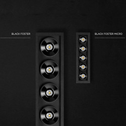Comparaison entre les downlights LED Black Foster et Black Foster Micro d'Arkoslight | Aiure