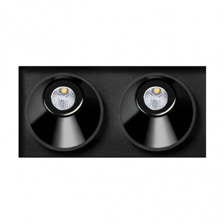 Black Foster Asymmetric Trimless downlight à LED d'Arkoslight | Aiure