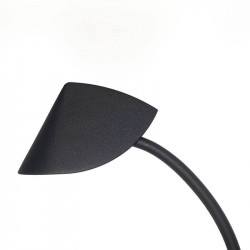 Applique LED minimaliste 7W Capuccina de Mantra noire vue laterale| Aiure