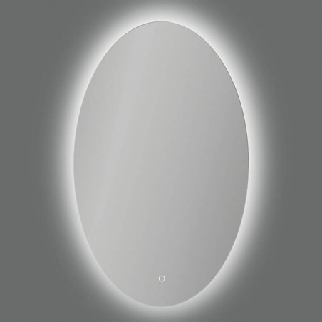 Miroir design avec lumière LED Adriana de ACB 3000K et 4000K sur fond gris | Aiure
