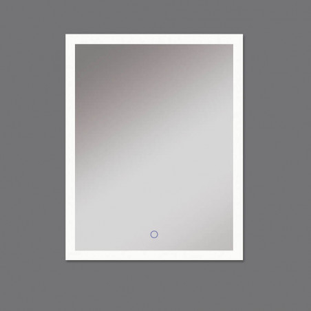 Miroir rectangulaire design LED Amanzi de ACB 65cm 3000K et 4000K sur fond gris | Aiure