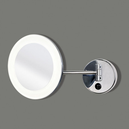 Miroir de maquillage circulaire Boan de ACB sur fond gris | Aiure