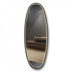 Miroir ovale LED Onyx avec cadre de ACB | Aiure