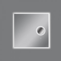 Miroir design rectangulaire à LED Olter de ACB petit sur un fond gris | Aiure