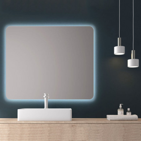 Miroir de salle de bain LED hexagonal avec anti-buée Mare Eurobath