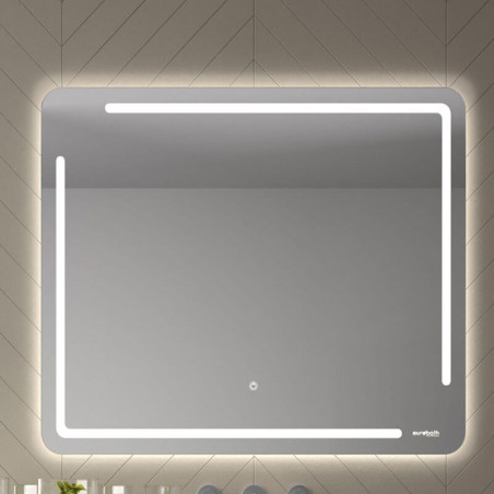 Miroir LED Satuna d'Eurobath dans une salle de bain | Aiure