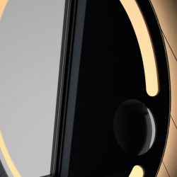 Miroir design LED Mill avec grossissement d'Eurobath dans une salle de bain gros plan | Aiure