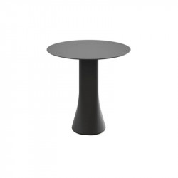 Table d'extérieur circulaire design Cambio de Viccarbe - petite taille couleur noire| Aiure